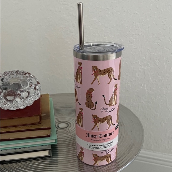 Juicy Couture NWT Pink Themed Stainless Steel
24 oz hot and cold tumbler - Picture 12 of 12